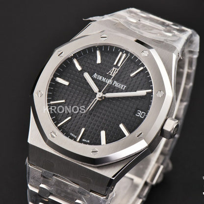 Royal Oak 41mm Black Textured Dial - Authentic Movement