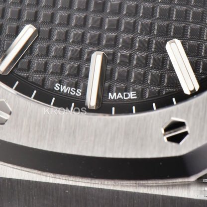 Royal Oak 41mm Black Textured Dial - Authentic Movement