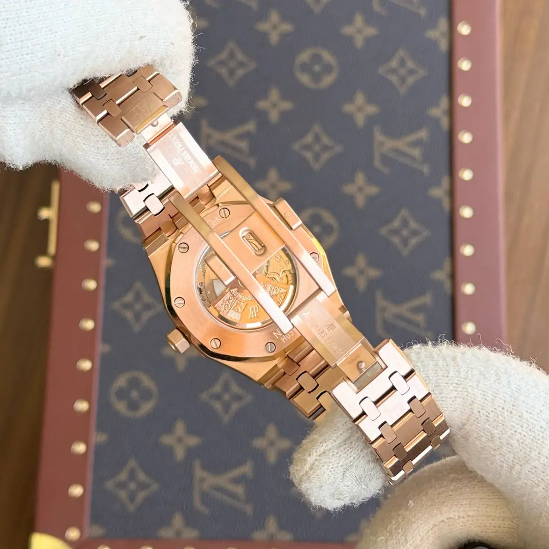 Mecanismo automático Royal Oak Rose Gold Kronos Relojes México
