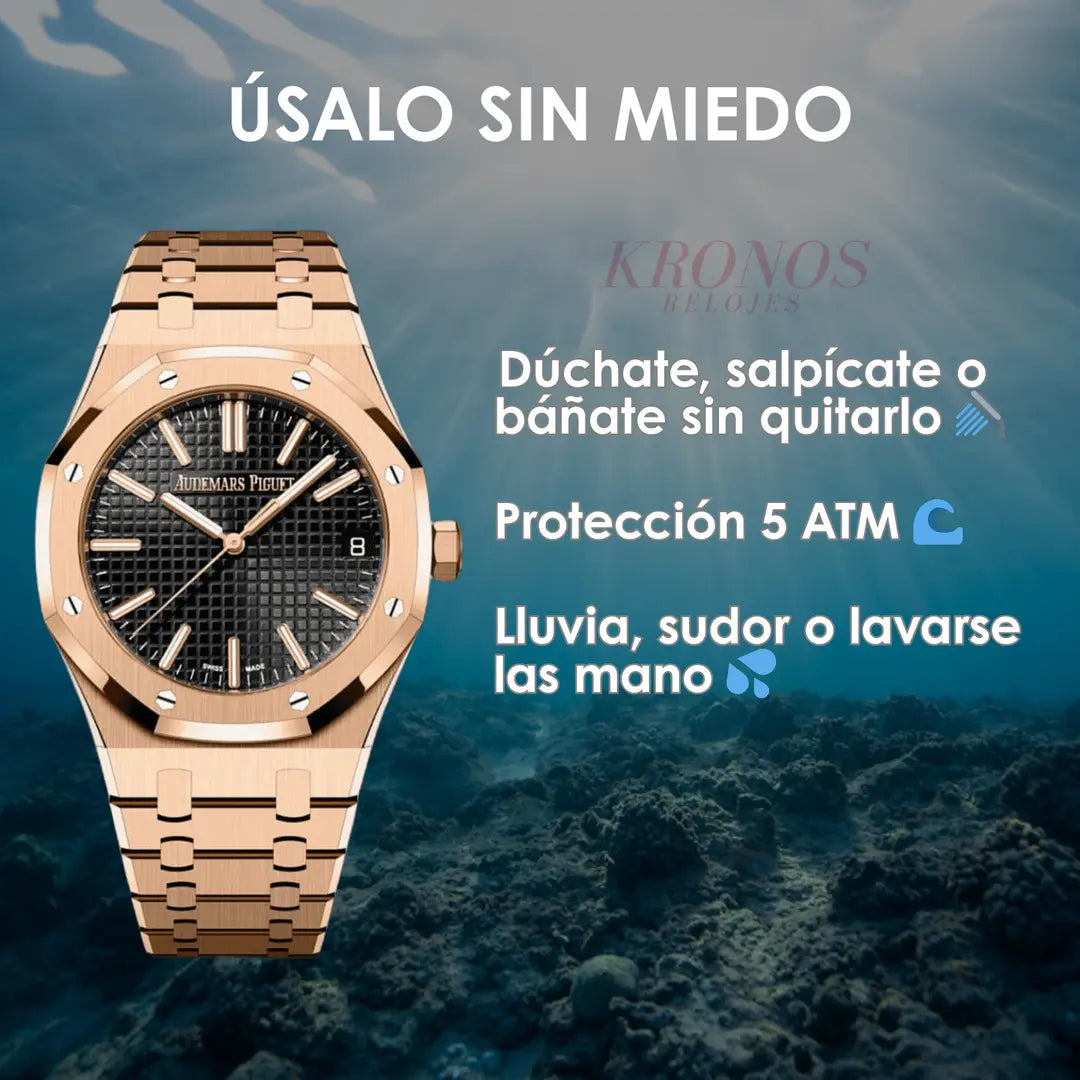 Royal Oak Rose Gold maquinaria auténtica lujo accesible Kronos