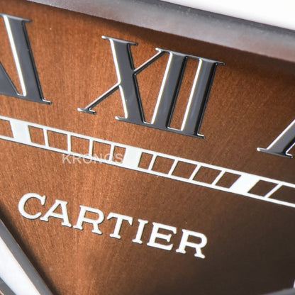 Santos Medium 35mm Brown Dial Brown - Authentic Movement