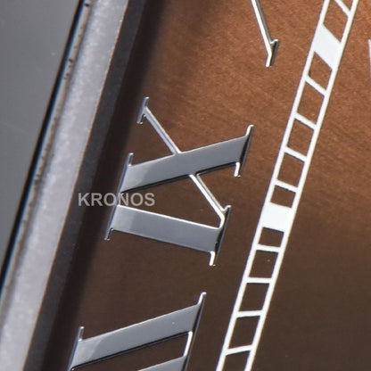 Santos Medium 35mm Brown Dial Brown - Authentic Movement
