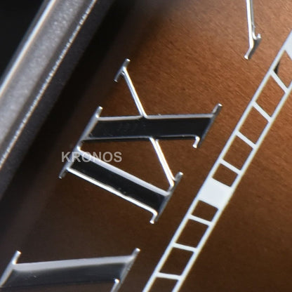 Santos Large 40mm Brown Dial Brown - Authentic Movement