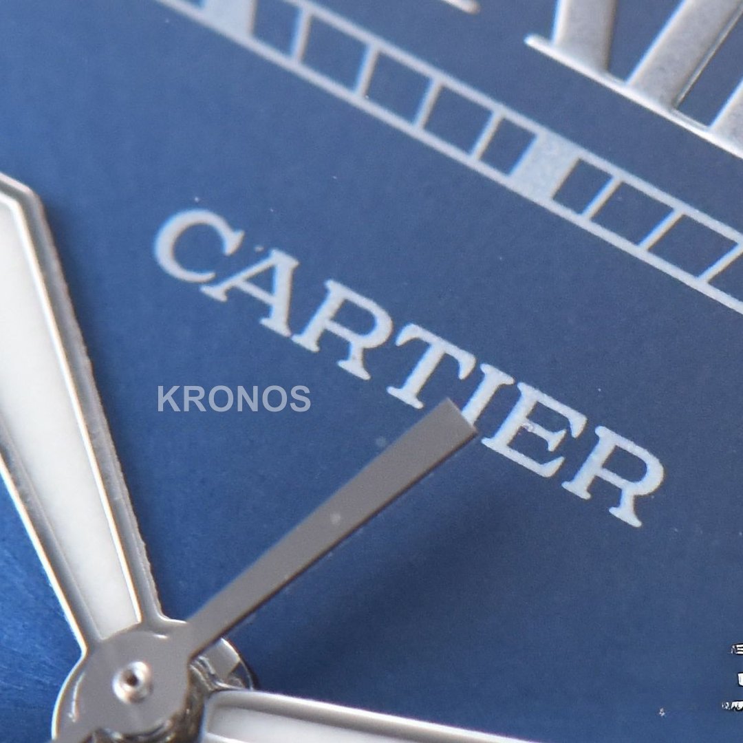 Santos De Cartier Xl 40mm Blue Dial - Authentic Movement