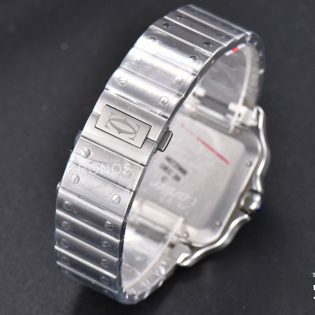 Santos De Cartier Xl 40mm Blue Dial - Authentic Movement