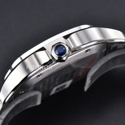 Santos XL 40mm White Dial Diamond - Authentic Movement