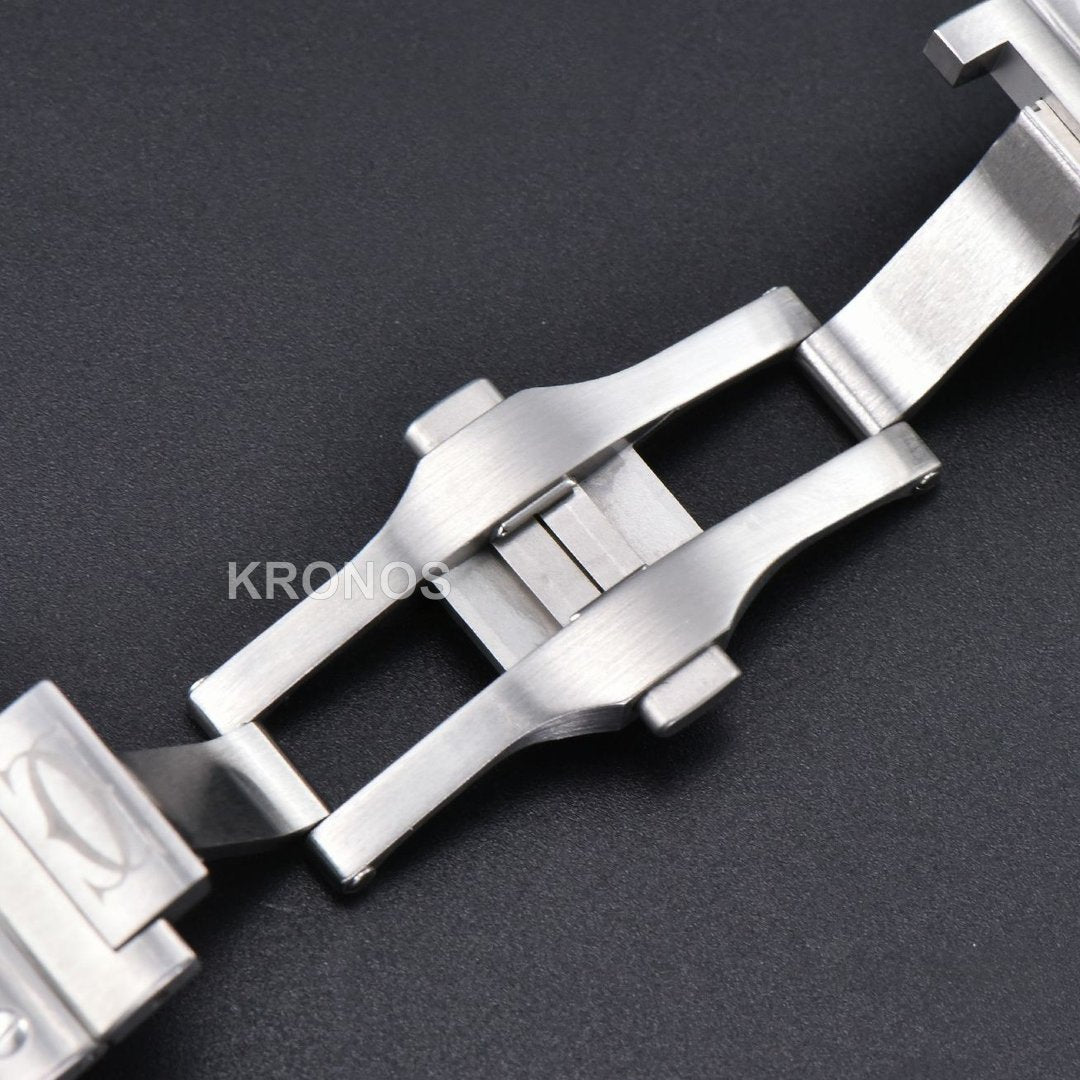 Santos XL 40mm White Dial Diamond - Authentic Movement