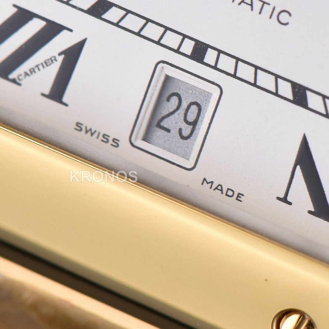Santos XL 40mm White Dial - Authentic Movement