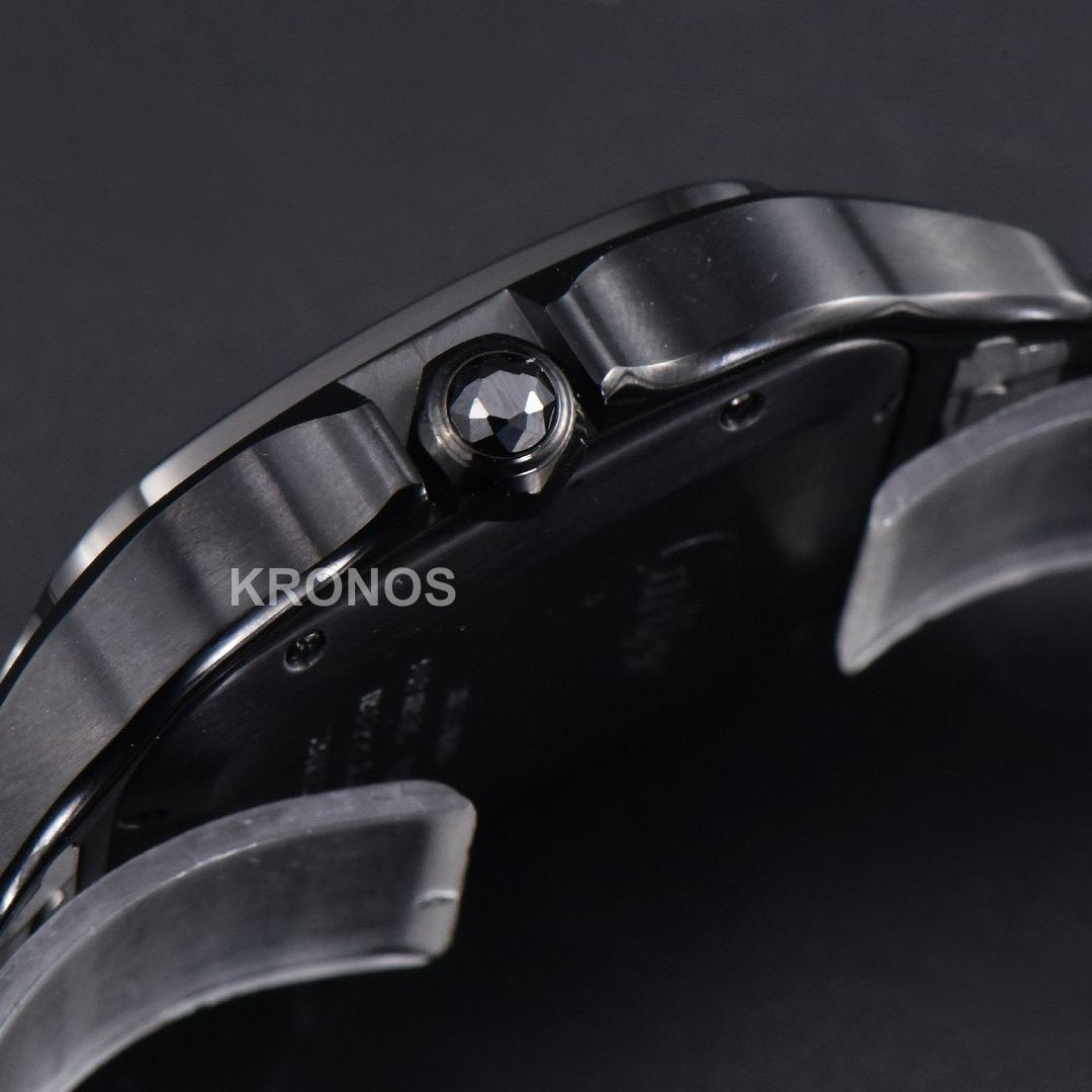 Santos De Cartier XL 40mm PVD AF Black Dial Black Miyota - Authentic Movement