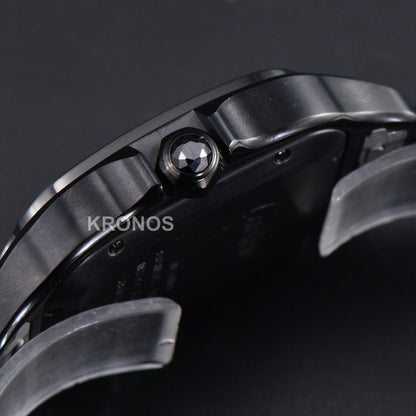 Santos De Cartier XL 40mm PVD AF Black Dial Black Miyota - Authentic Movement