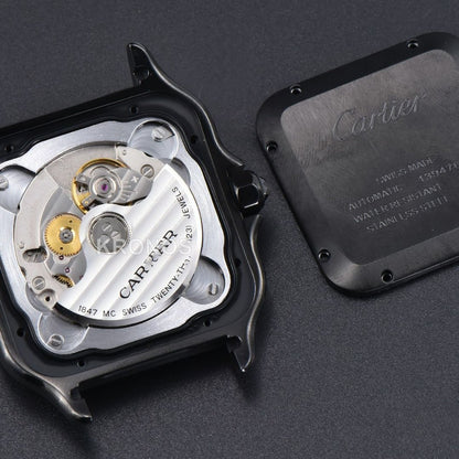 Santos De Cartier XL 40mm PVD AF Black Dial Black Miyota - Authentic Movement