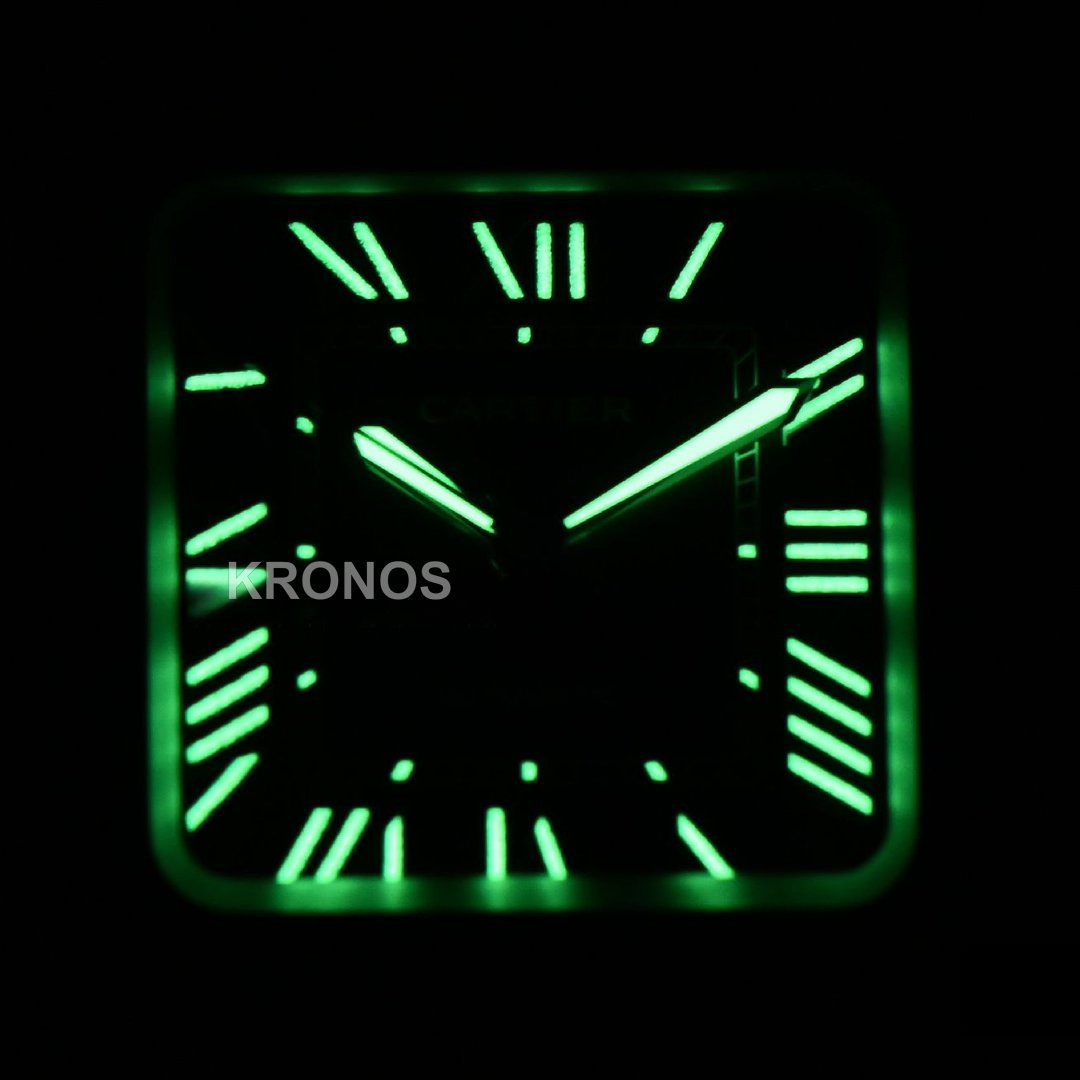 Santos De Cartier XL 40mm PVD AF Black Dial Black Miyota - Authentic Movement