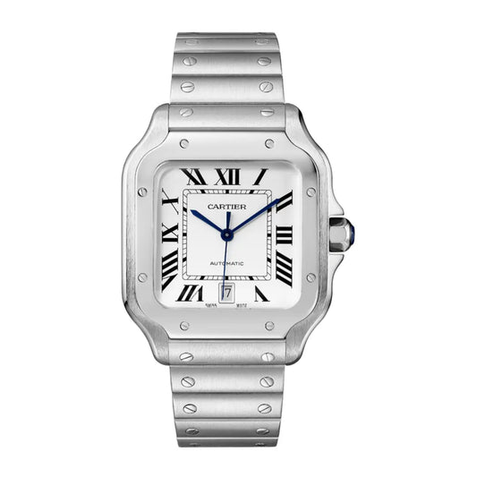Reloj Santos Steel White Dial de Kronos Relojes vista frontal