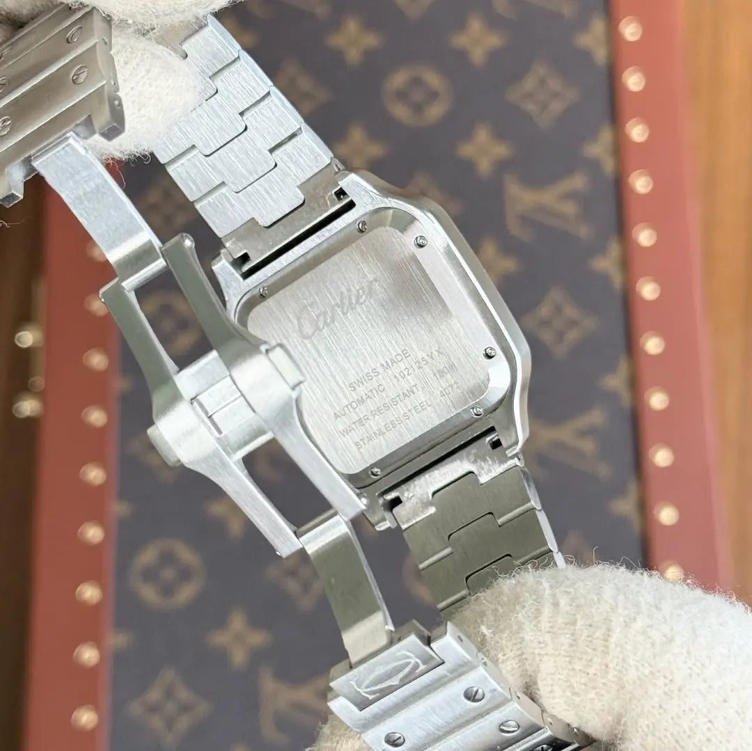 Mecanismo auténtico reloj Santos Steel Kronos Relojes