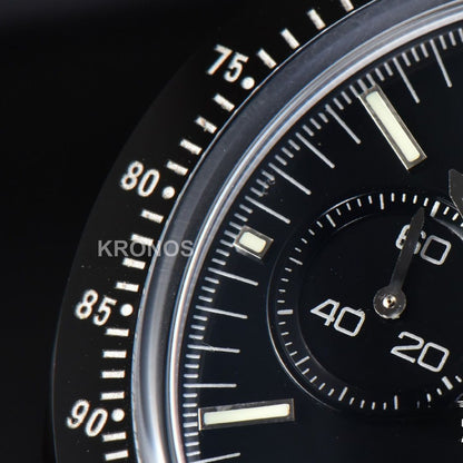 Speedmaster 'Dark Side Of The Moon' Real Ceramic Omf 44mm Black Dial Nylon Strap - Authentic Movement