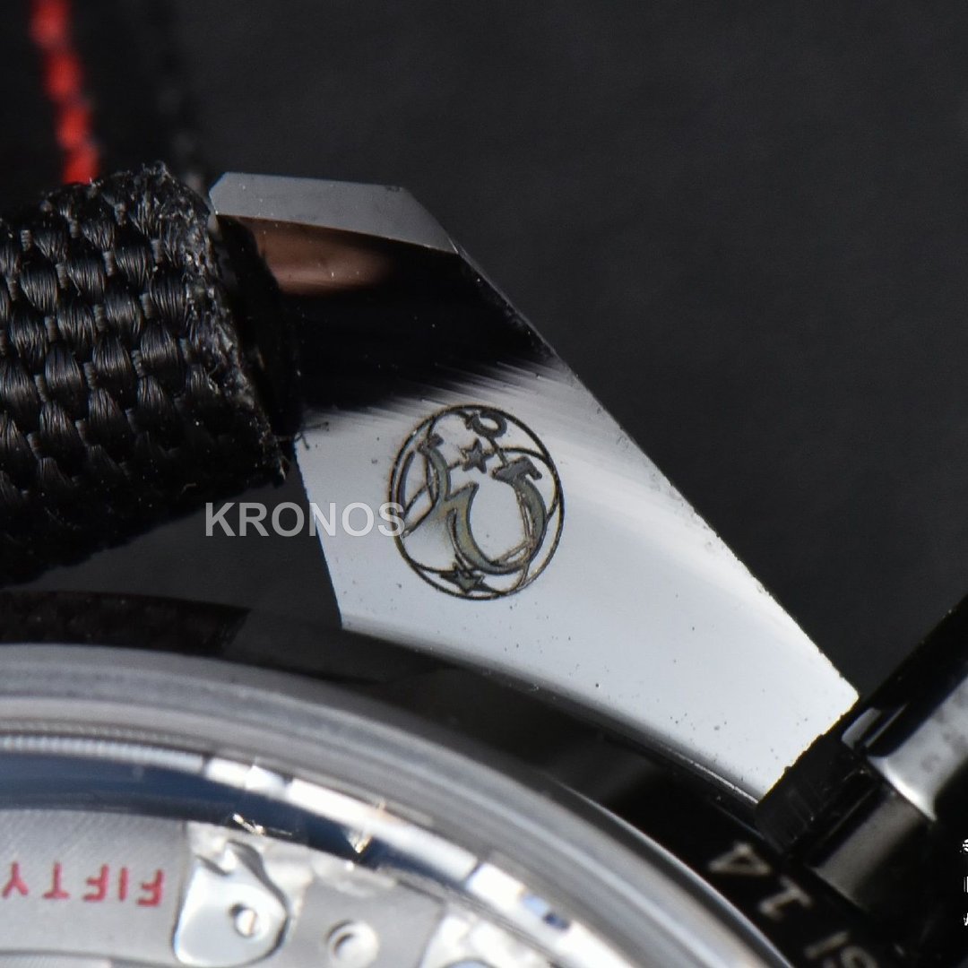 Speedmaster 'Dark Side Of The Moon' Real Ceramic Omf 44mm Black Dial Nylon Strap - Authentic Movement
