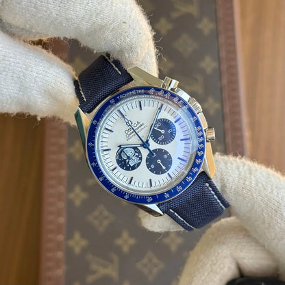 Detalle esfera Speedmaster Snoopy Kronos Relojes estilo AAA