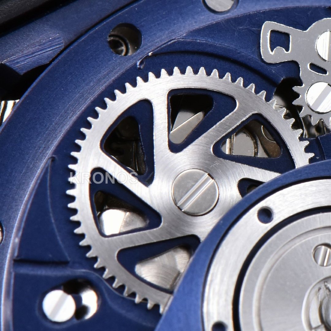 Square Bang Unico 42mm Blue Bezel Blue Skeleton Dial Blue A1280 - Authentic Movement