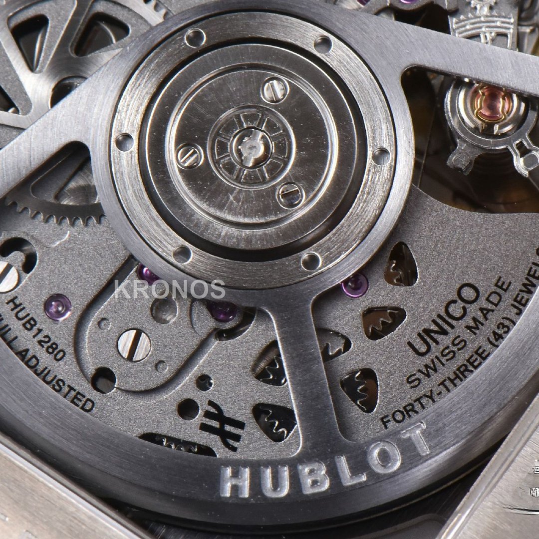 Square Bang Unico 42mm Ceramic Skeleton Dial A1280 - Authentic Movement