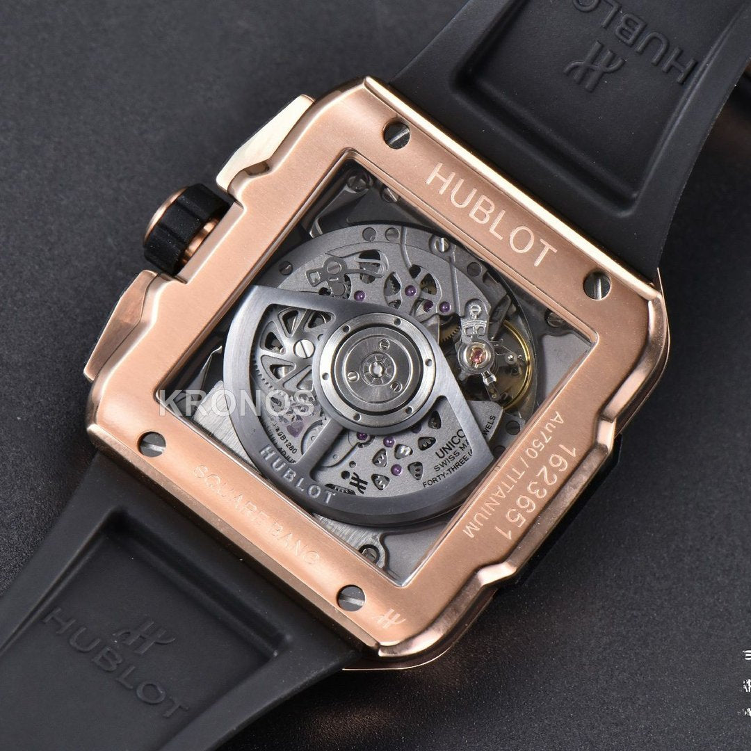 Square Bang Unico 42mm Ceramic Skeleton Dial A1280 - Authentic Movement