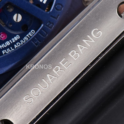 Square Bang Unico 42mm Titanium 1 Blue Skeleton Dial Blue A1280 - Authentic Movement