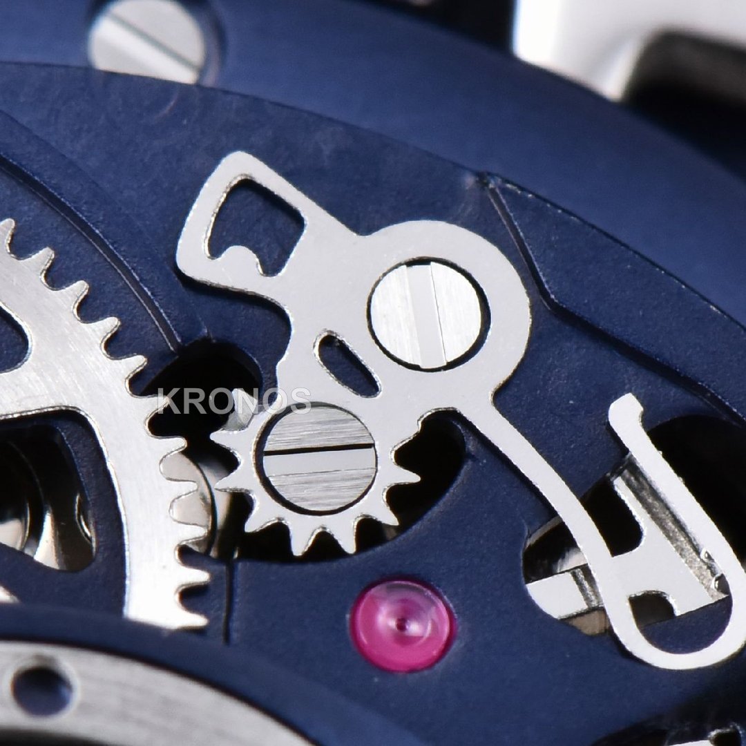 Square Bang Unico 42mm Titanium 1 Blue Skeleton Dial Blue A1280 - Authentic Movement