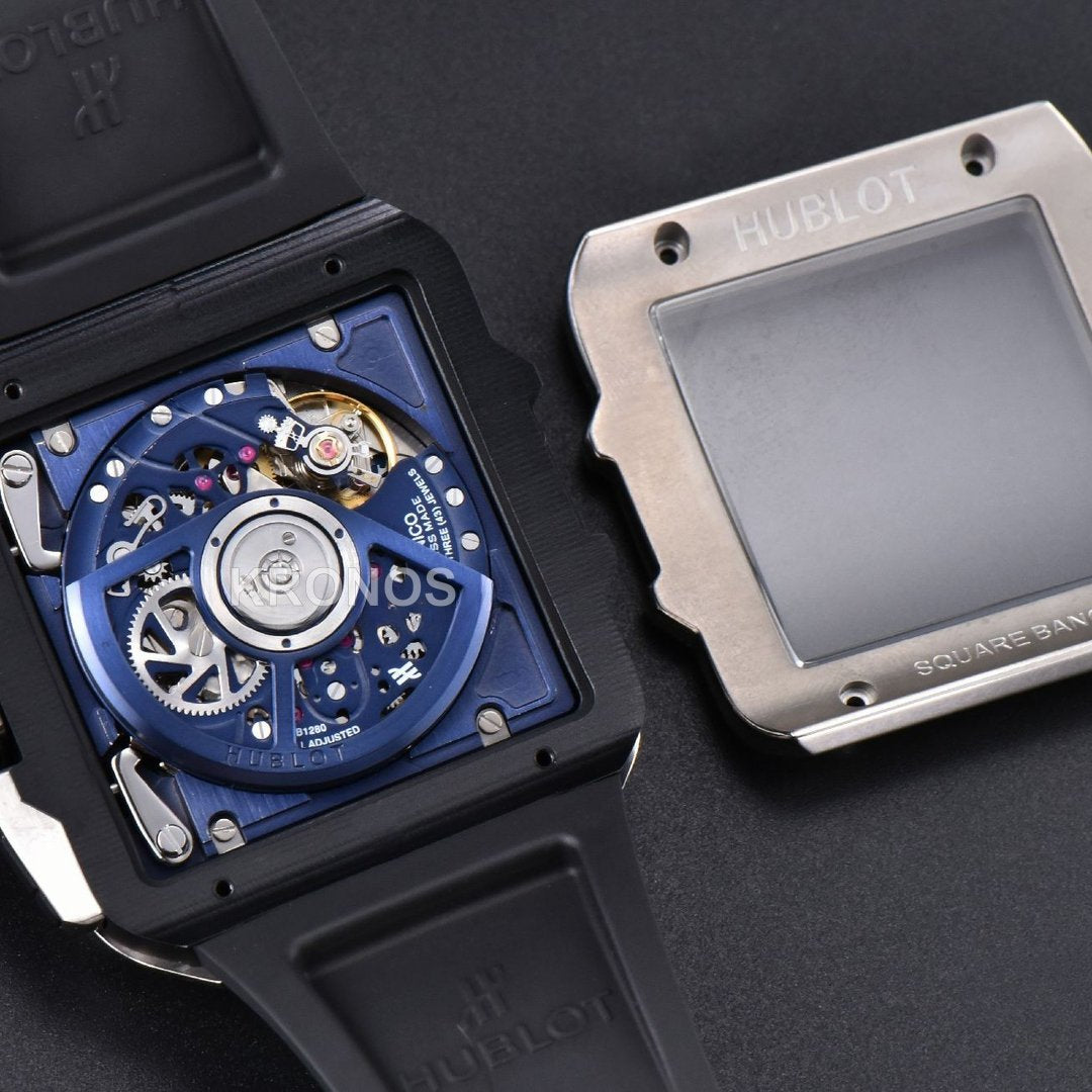Square Bang Unico 42mm Titanium Blue Ceramic Skeleton Dial Blue - Authentic Movement
