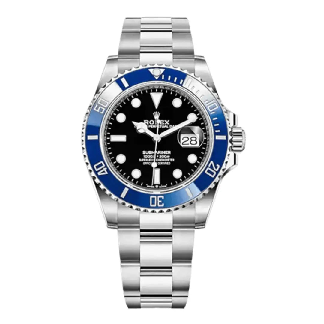 Reloj Submariner Cookie Monster Oystersteel dial negro bisel azul Kronos Relojes