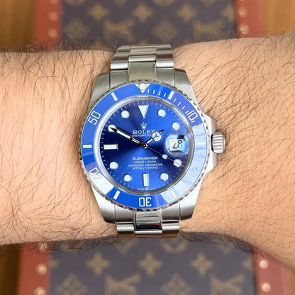 Submariner Blue Dial correa Oyster Kronos estilo AAA premium