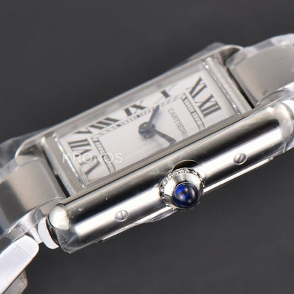 Tank Must Small 29.5mm x 22mm White Dial - Authentic Movement