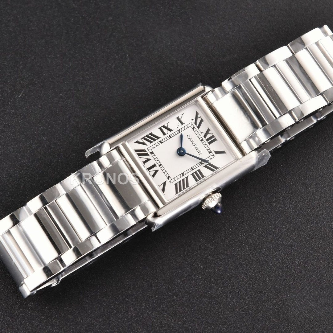 Tank Must Small 29.5mm x 22mm White Dial - Authentic Movement