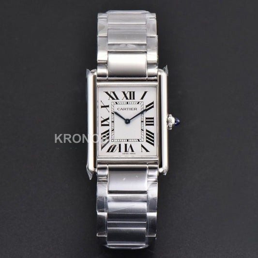 Tank Must Large 33.7mmx25.5mm White Dial - Authentic Movement