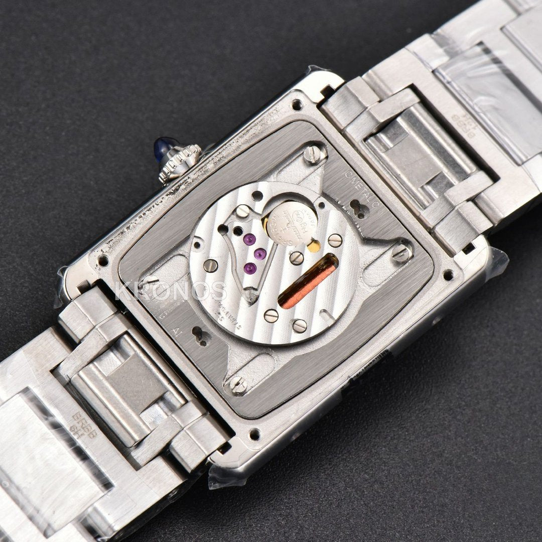 Tank Must Large 33.7mmx25.5mm White Dial - Authentic Movement