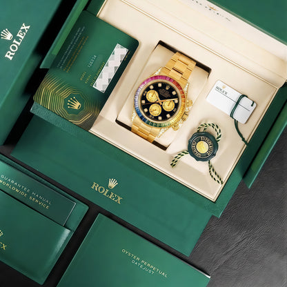 Daytona "Rainbow" Special Edition Yellow Gold – Black Dial Oyster